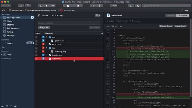 More Productive in Git #5: Chunk & Line Staging смотреть онлайн