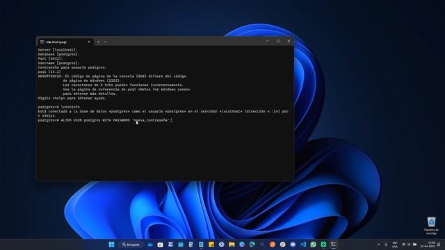 Cambiar contraseña de PostgreSQL utilizando SQL Shell (psql) en Windows смотреть онлайн
