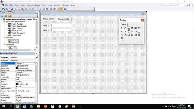 Excel VBA Textbox and Command Button basic in Indonesian смотреть онлайн