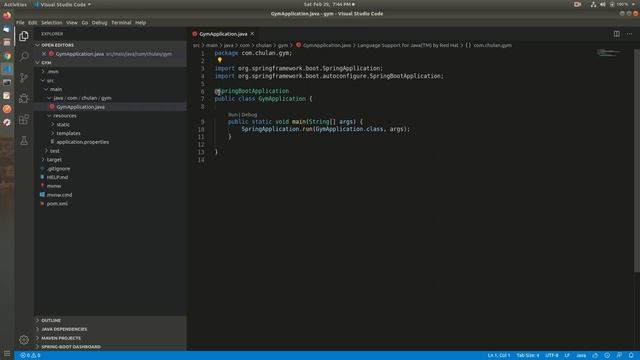 First Spring Boot Application |Java| VS-Code|Ubuntu 18.04 смотреть онлайн