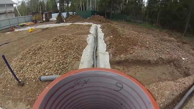 Дренаж готов. Как сделать дренажную система вокруг дома.