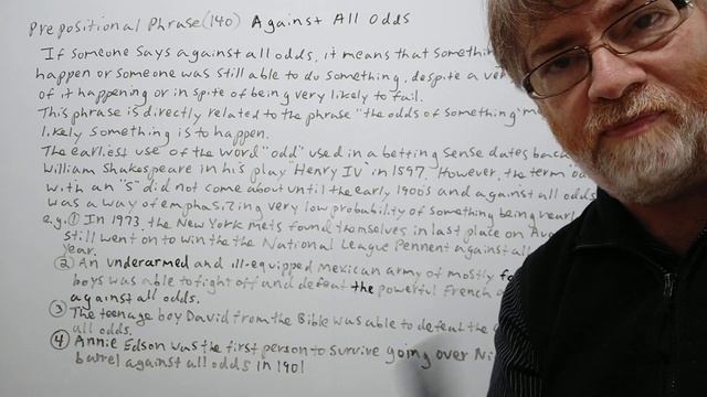 English Tutor Nick P Prepositional Phrase (140) Against All Odds - Origin смотреть онлайн