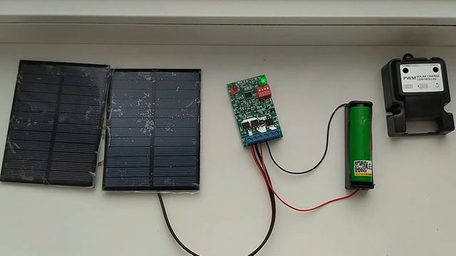 Солнечная батарея с PWM контроллером. смотреть онлайн