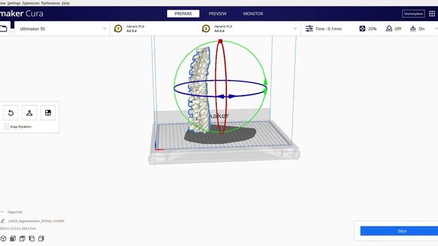 Pre-processing (Slicing) of 3D CAD model in Ultimaker Cura software for the purpose of 3D printing смотреть онлайн