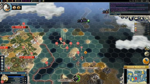 Civilization V G&K Multiplayer Game 031 NQ 6 Player FFA: Austria (Gameplay/Commentary) Part 3/8 смотреть онлайн
