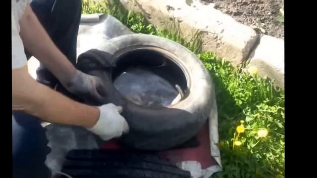 Рыбка из покрышек. Мастер-класс. смотреть онлайн