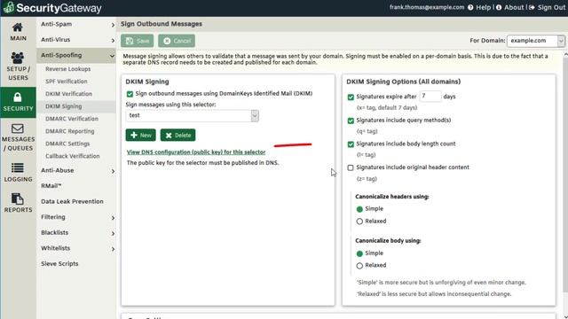 How to Configure DomainKeys Identified Mail to Protect Against Email Spoofing in SecurityGateway смотреть онлайн