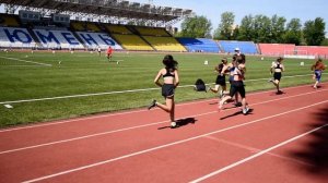 500 метров девочки 2010 г.р. и моложе, 1 забег. Шиповка юных Тюменской области в Тюмени 13.06.2021