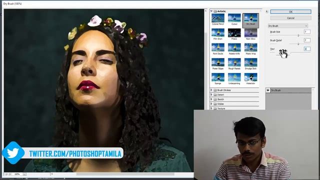 How to Create water color painting effect in Photoshop - Tamil Tutorial смотреть онлайн