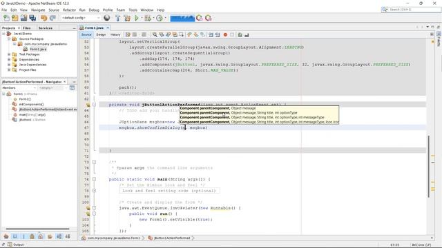 23. Swing in Java - Message Box смотреть онлайн