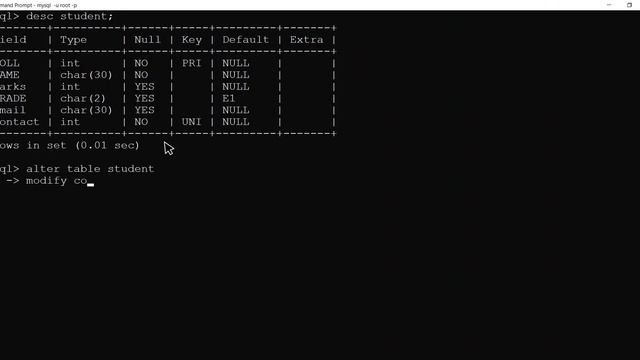 How to Remove NOT NULL constraint from a column of a predefined TABLE in MySQL | ORACLE SQL смотреть онлайн
