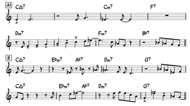 Four - Easy Solo Example for Alto Sax смотреть онлайн