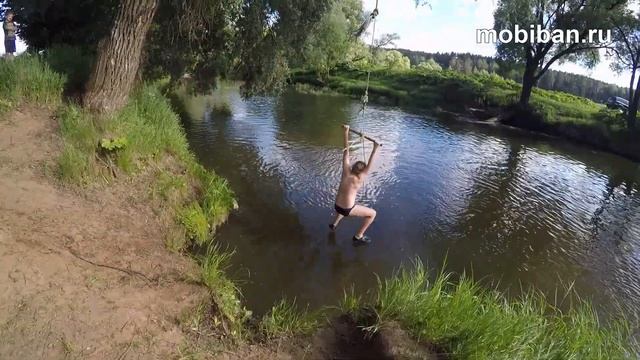 Детский водный поход по Истре. Тарзанка