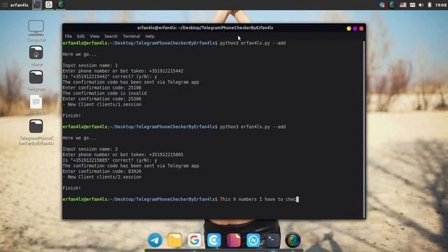 Telegram Phone List Checker смотреть онлайн