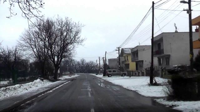Obec Rybník, ul. Školská okr. Levice, Slovensko. Village Rybník, district Levice Slovakia. смотреть онлайн