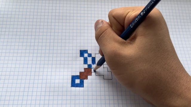 How To Draw MINECRAFT SWORD step by step | Easy Tutorial | Pixel draws and Pixel art смотреть онлайн