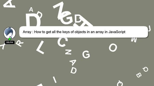 Array : How to get all the keys of objects in an array in JavaScript смотреть онлайн