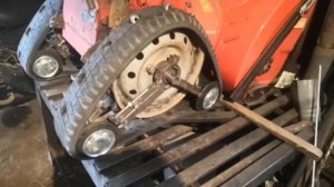 самодельные гусеницы на снегоуборщик