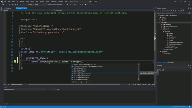 Unreal Engine 5 C++ Blueprint Function Library Tutorial Create Own Blueprint Code With C++ For UE5 смотреть онлайн