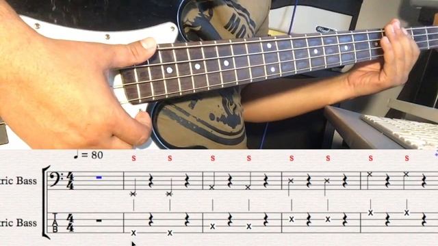Bass Slap and pop #1 Burmese Bass Lesson смотреть онлайн