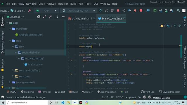 What is TextWatcher and How to use TextWatcher in Android Studio Project App In Hindi For beginner смотреть онлайн