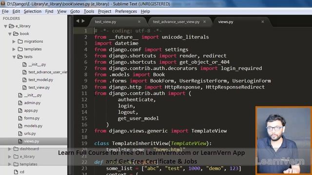What is the user authentication concept in Django? | Free On LearnVern смотреть онлайн