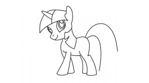 How to Draw Twilight Sparkle My Little Pony | Как Нарисовать Пони Искорка Май Литл Пони|怎样画紫悦简笔画小马宝