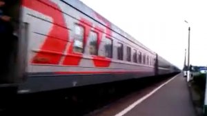 Отправление поезда со ст. Вельск