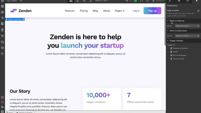 Show/Hide Navbar on Scroll in Webflow смотреть онлайн