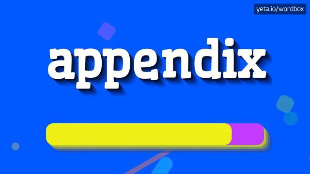 APPENDIX - HOW TO PRONOUNCE IT!? смотреть онлайн