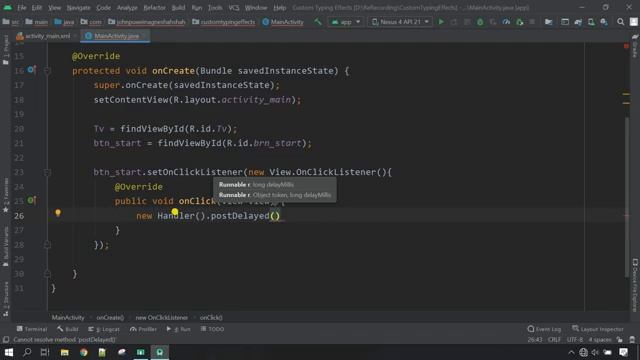 Typing effect in android studio | Android Studio | John Puwein | Khasi | Shillong | Meghalaya смотреть онлайн