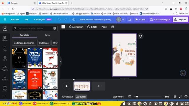 Cara mudah mengganti ukuran desain di Canva Pro/Canva Free смотреть онлайн
