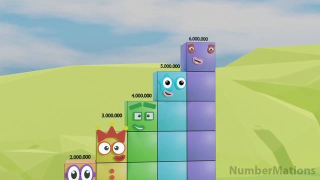 Looking for Numberblocks Step Squad ZERO to 1 vs 10,000 to 20 MILLION HUGE Standing Tall Numbers смотреть онлайн