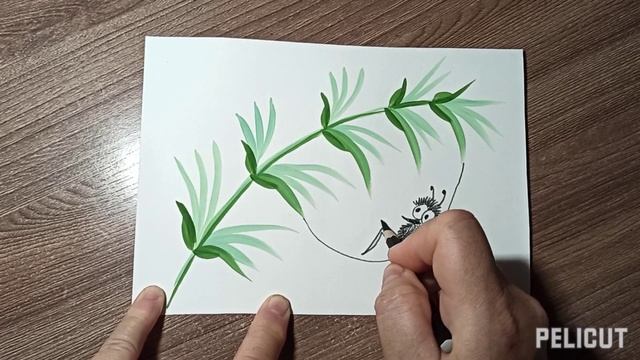 Две черные мухи - рисунок угольным карандашом. смотреть онлайн