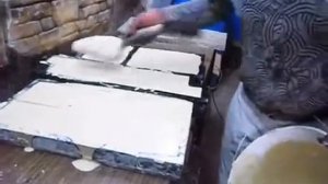 Производство декоративного камня 1 часть начало заливка сушка