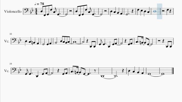 Cello Sheet Music: How to play Mother Sea (One Piece) by Kohei Tanaka смотреть онлайн