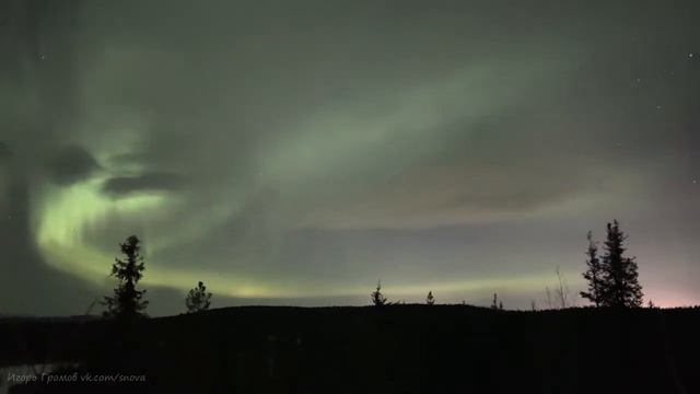 Северное сияние в Мурманской области. Январь, 2022 смотреть онлайн