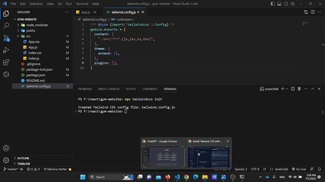 How to install tailwind css for react app | Tailwind css for react смотреть онлайн