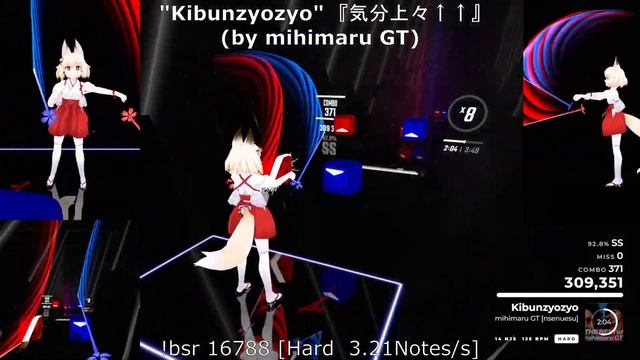 [Beat Saber]"Kibunzyozyo" (by mihimaru GT) [Hard] / UPDATE 1.21.0 / Test for MODs смотреть онлайн