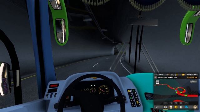 ¡SE MAREAN LOS PASAJEROS DEMASIADAS CURVAS! / COLOMBIA CRM / American Truck Simulator смотреть онлайн