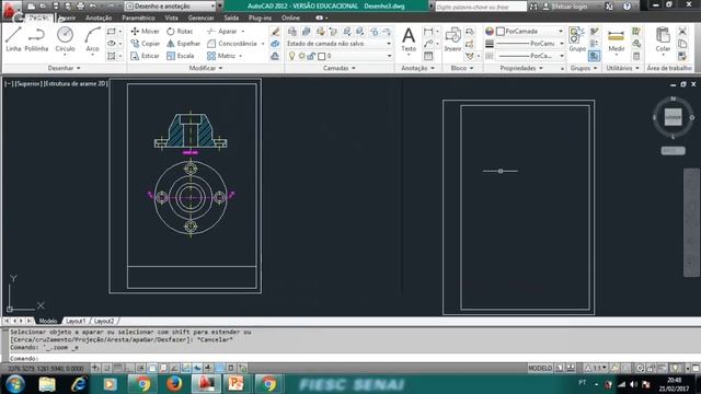Aula 02 (AutoCAD 2012) - Como criar uma folha A4 para a impressora virtual смотреть онлайн
