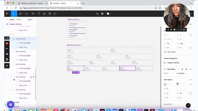 Figma tutorial: Stepper component смотреть онлайн