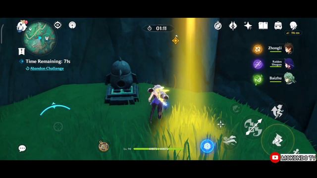 Genshin Impact 4.4 - Reach the target location within 90 Second (Time Trial Challenge Chenyu Vale) смотреть онлайн