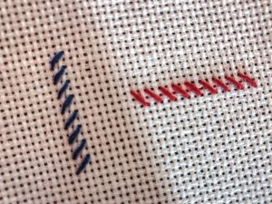 Ручной шов // Косые стежки