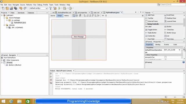 Creating First Java Swing GUI Application with NetBeans IDE YouTube смотреть онлайн