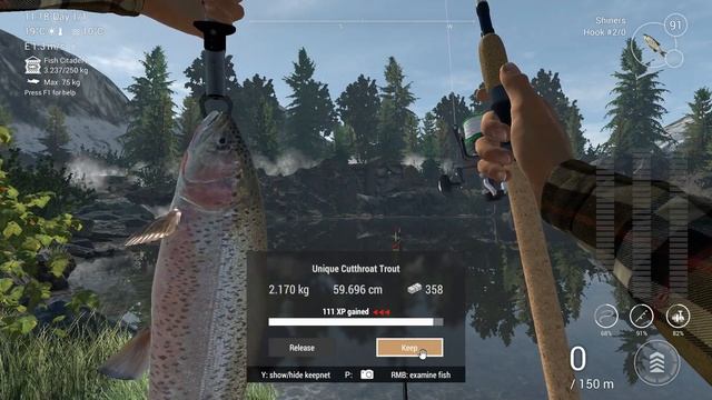 Fishing Planet - How to catch Unique Cutthroat Trout at Rocky Lake, Colorado. смотреть онлайн