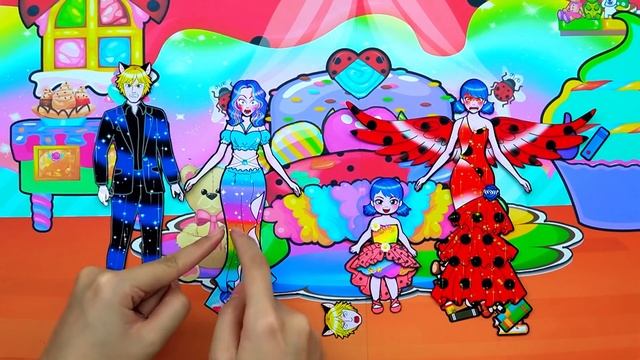 Paper Dolls Dress Up - Cruel Stepmother vs Infants Ladybug Poor Dress - Barbie Story & Crafts смотреть онлайн