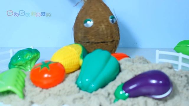 Песенка про Пальчики Сборник Учим названия Овощей Фруктов и Ягод с Мистером Кокосом смотреть онлайн
