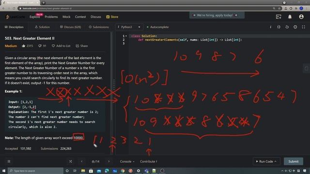 LeetCode 503. Next Greater Element II смотреть онлайн