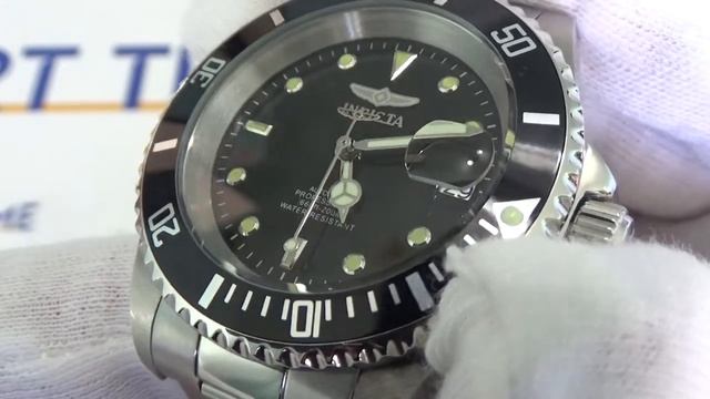 Видео обзор механических часов Invicta Automatic Pro Diver 200M Black Dial 8926OB смотреть онлайн